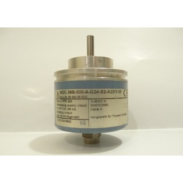 Rotary Encoder, WDG 58B-500-A-G24-S2-A25, Wachendorff